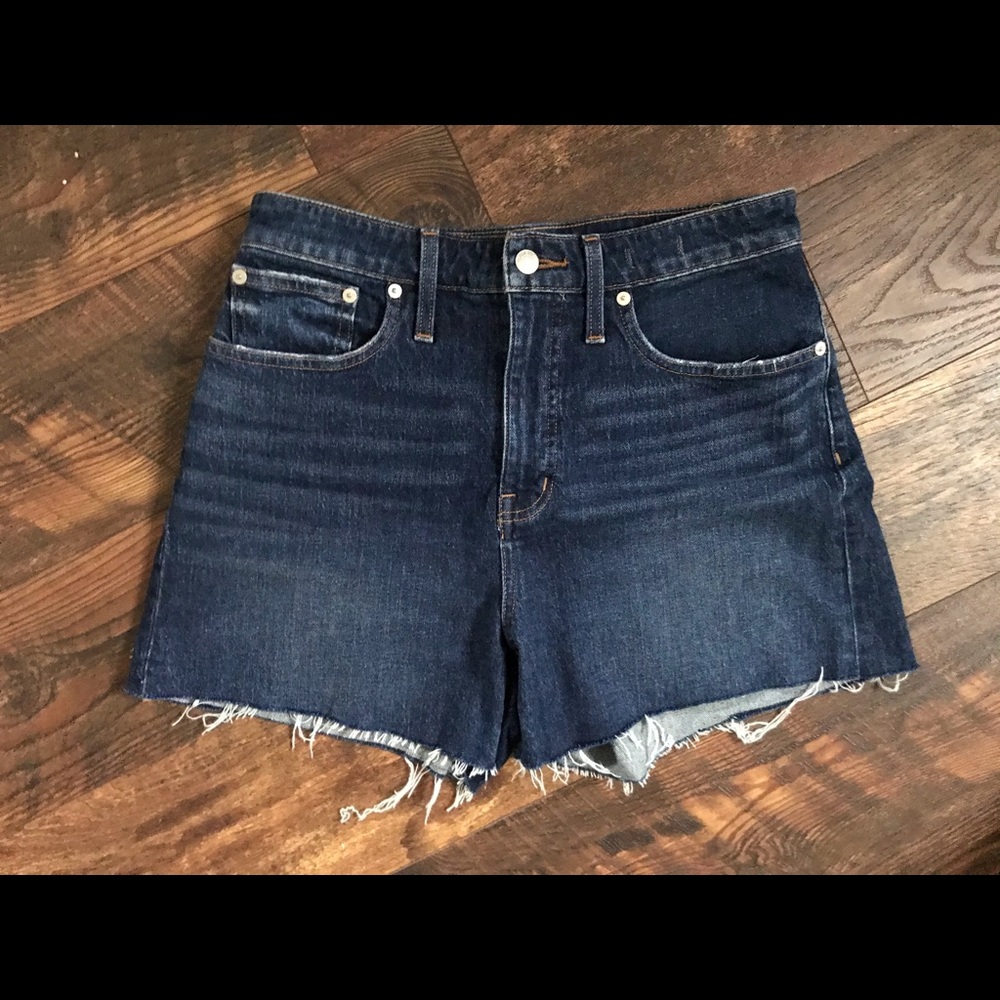Madewell a line denim shorts